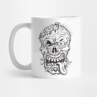 Sketchy Zombie Head Mug